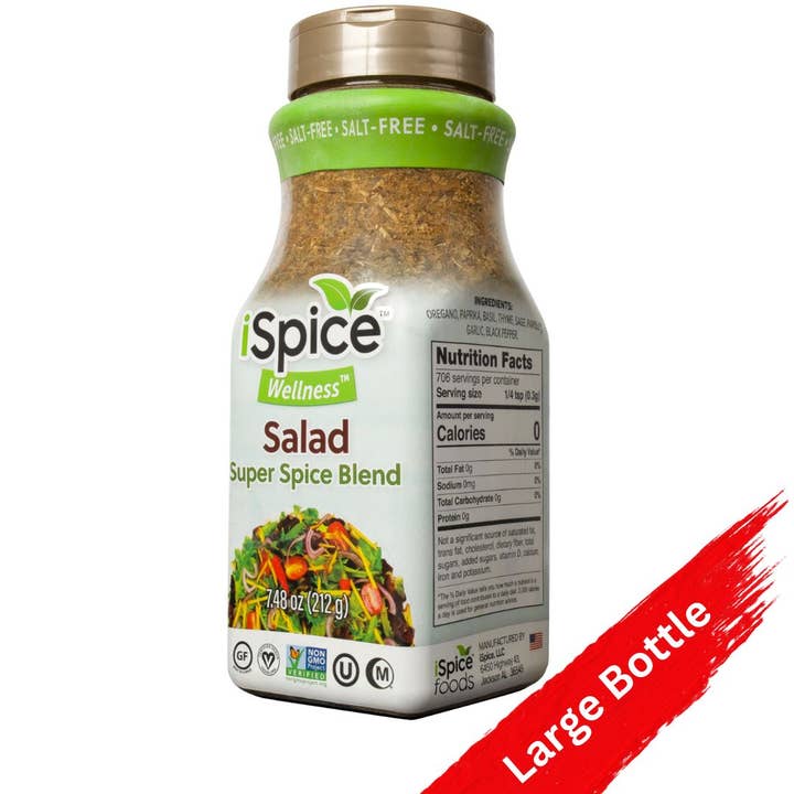 iSpice Blend | Salt-Free Salad Seasoning | 7.48 oz | Mixed Spice & Seasoning | Food Service | Halal | Kosher for wholesale by iSpice