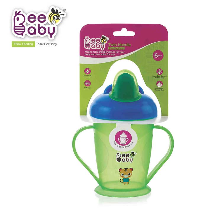 Beebaby - Wholesale Drinking Glass/Cup - Kids & Baby - Beebaby Twin Handle Sipper Double Colour 180ml / 6oz.1