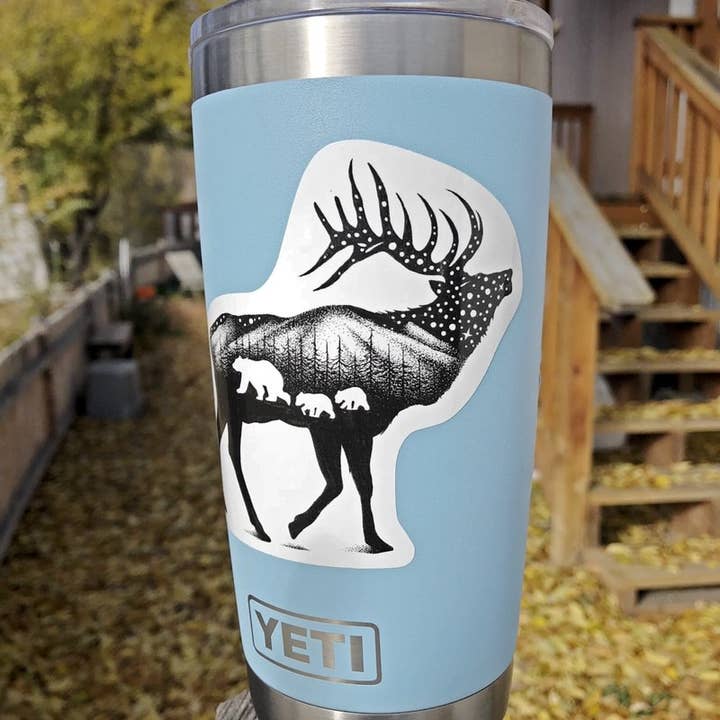 Sticker Art - Wholesale Sticker - The Elk Outdoor Animal Sticker2