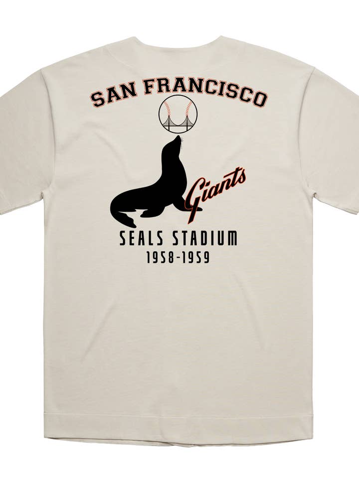 SF Mercantile - Wholesale Button Down Shirt - Unisex - Vintage Giants at Seals Stadium Baseball Jersey2