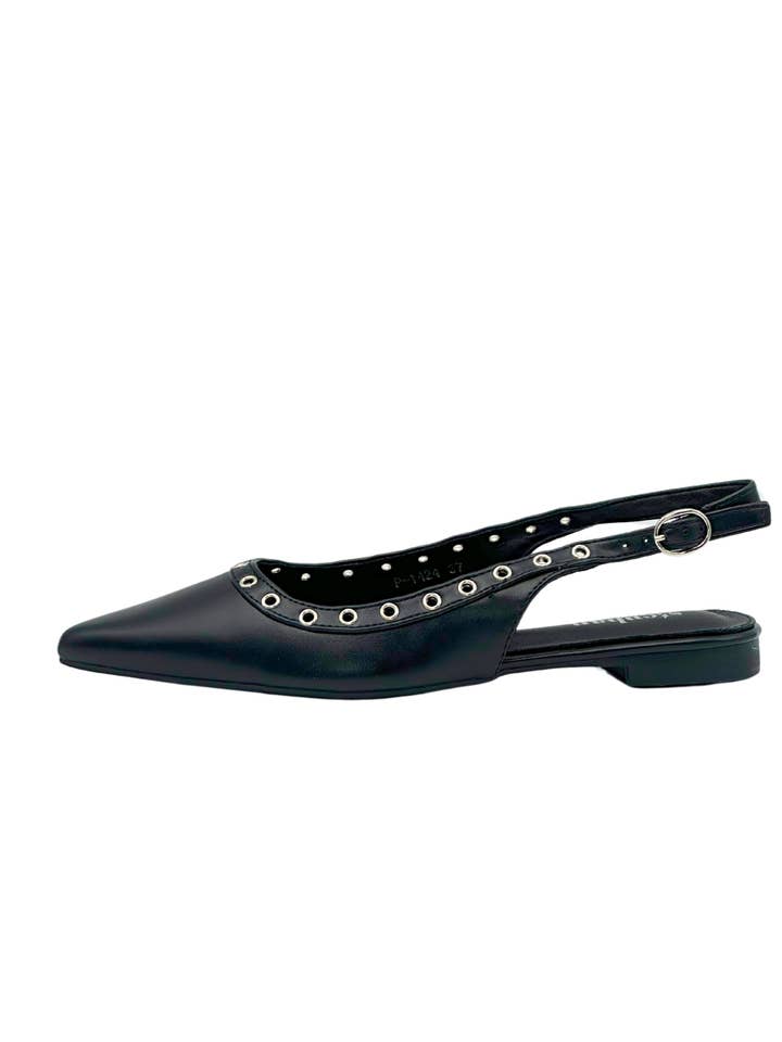 Stephan Paris – Engroshandel Sko med lave hæle – Kvinder – Slingback i kunstlæder med øjer P-14247