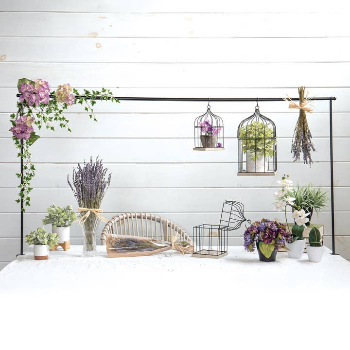 Willow Group - Wholesale Display Case - S/3 SQ METAL/WOOD DISPLAY