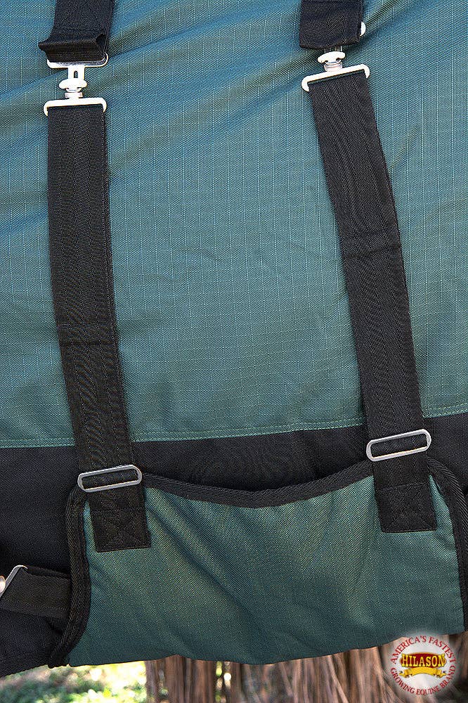 HILASON 1200D Winter Waterproof Poly Horse Blanket Belly Wrap Green | Turnout Blankets for Horses for wholesale on Faire6