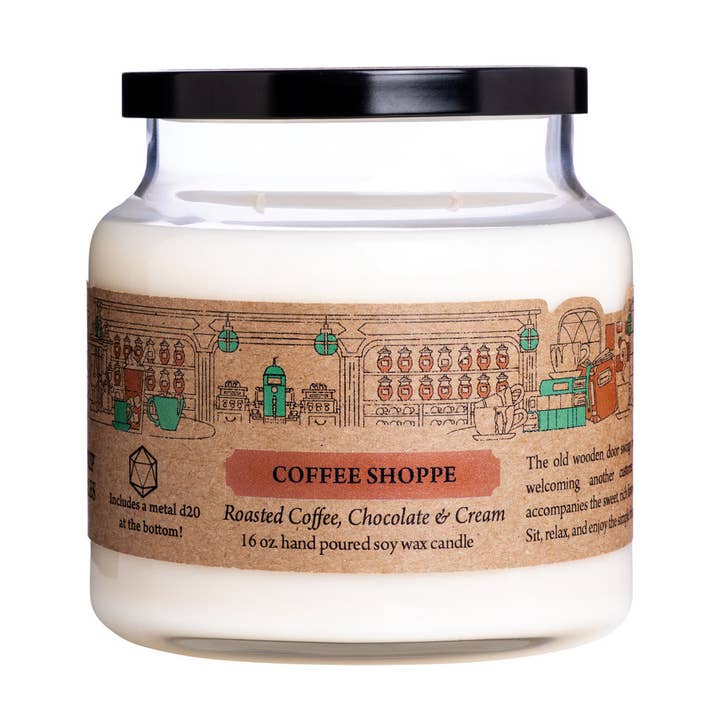 Coffee Shoppe 16oz Candle for wholesale by Cantrip Candles