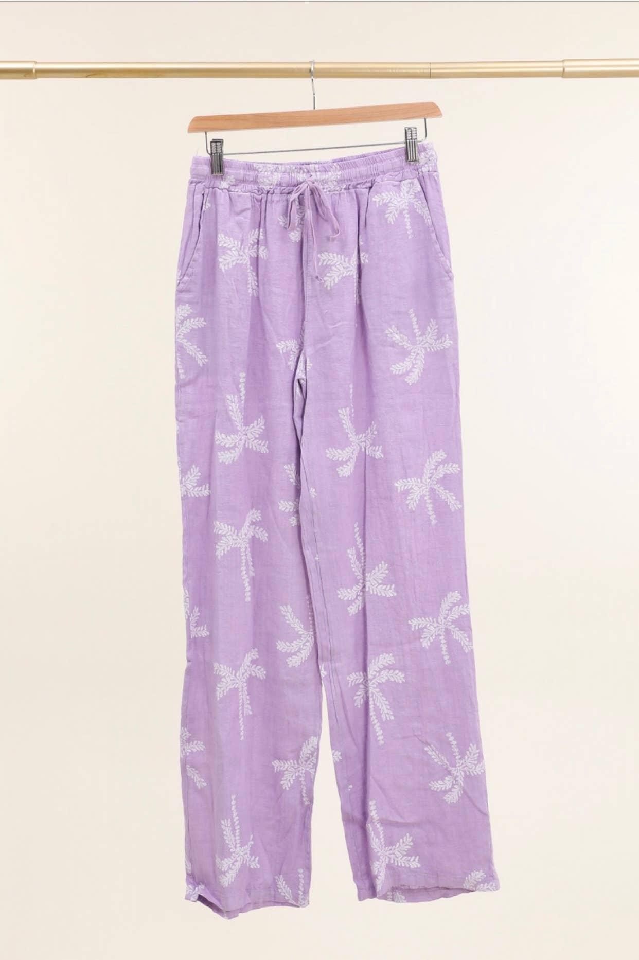 LÉA & LUC - Vente Pantalon – femme - Pantalons imprimé en 100% Lin REF.821838