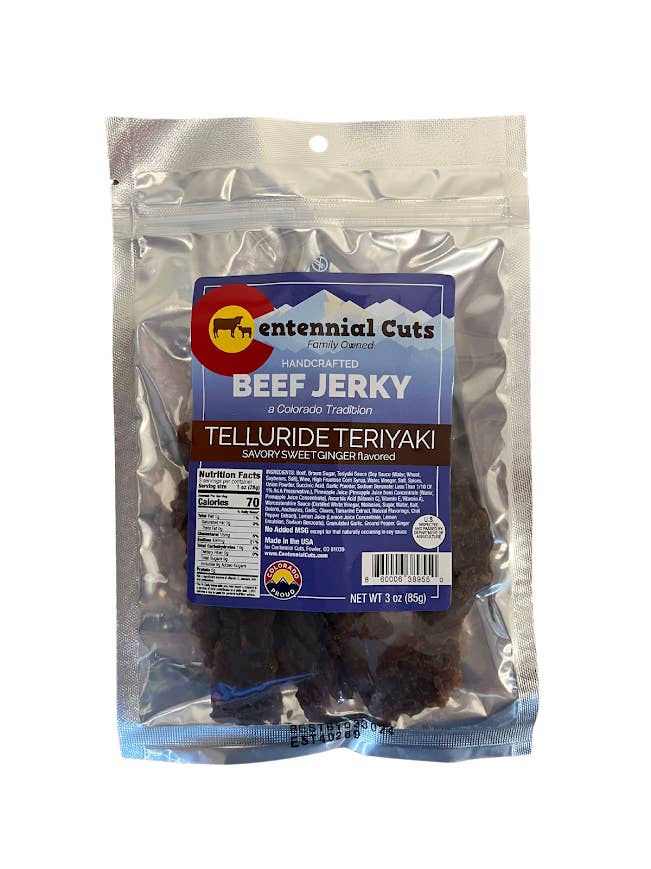 Centennial Cuts - Wholesale Jerky - 1 Oz Telluride Teriyaki