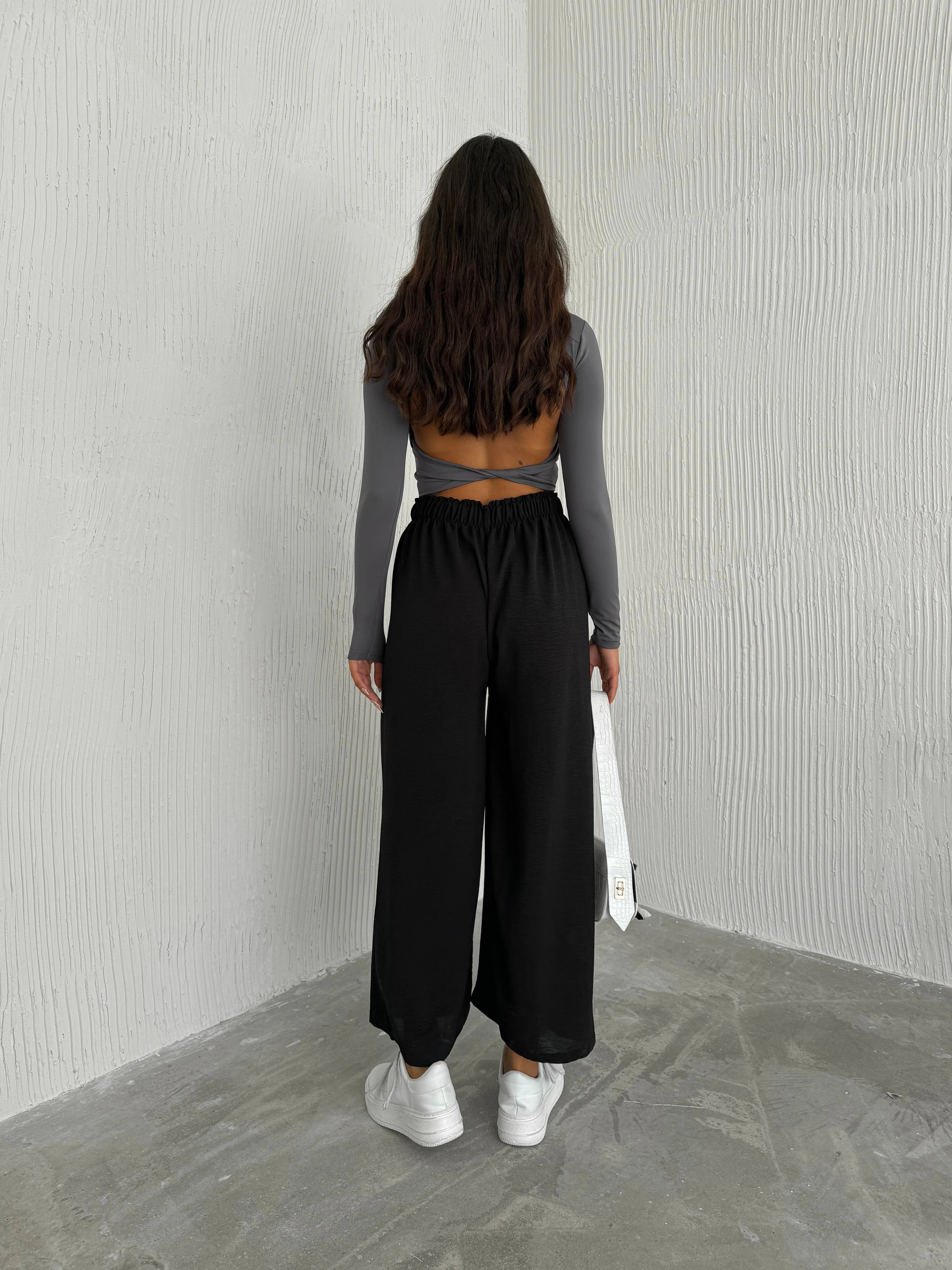 VAV NEW YORK - Wholesale Pants - Women's - Women's Solid Color Palazzo Pants Wide Leg Elastic13