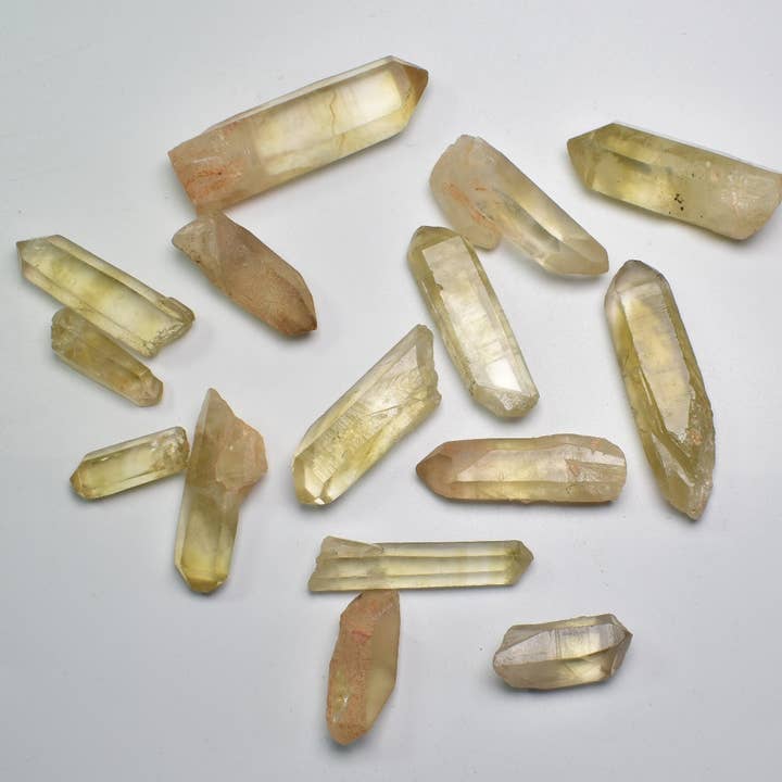 Natural Kundalini Citrine Quartz Point from DR Congo for wholesale by Calder Crystals