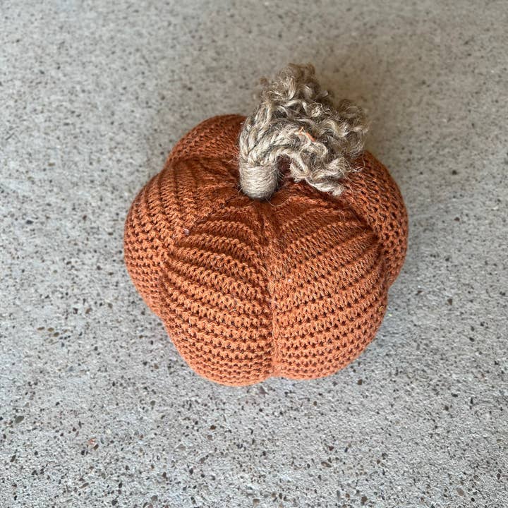 CaBella A Casa - Wholesale Decorative Tabletop Object - Plush Orange Pumpkin1