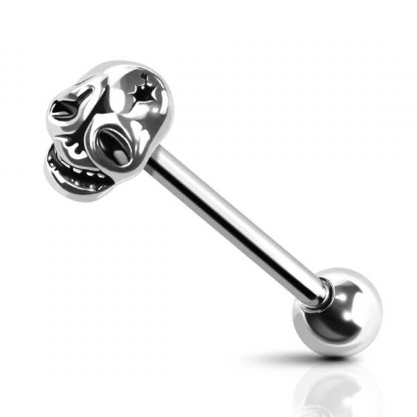 STAR SKULL END 316L CHIRURGISCH STALEN HALTER voor wholesale door CRAVE