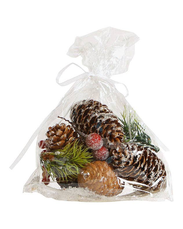 Dibor – wholesale Potpourri – Frosted Berries Pinecone Pot Pourri1