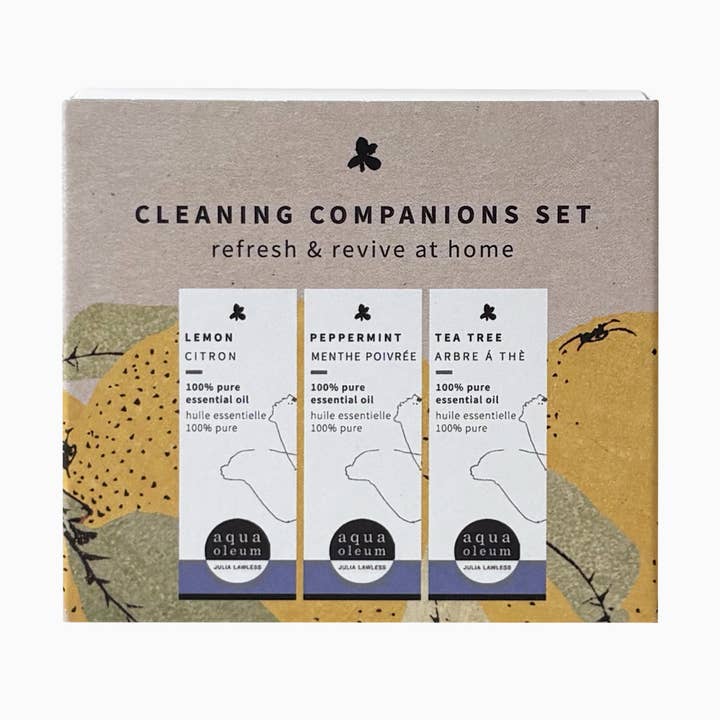 Set di Oli Essenziali Trio Cleaning Companions per la vendita all'ingrosso da parte di Aqua Oleum