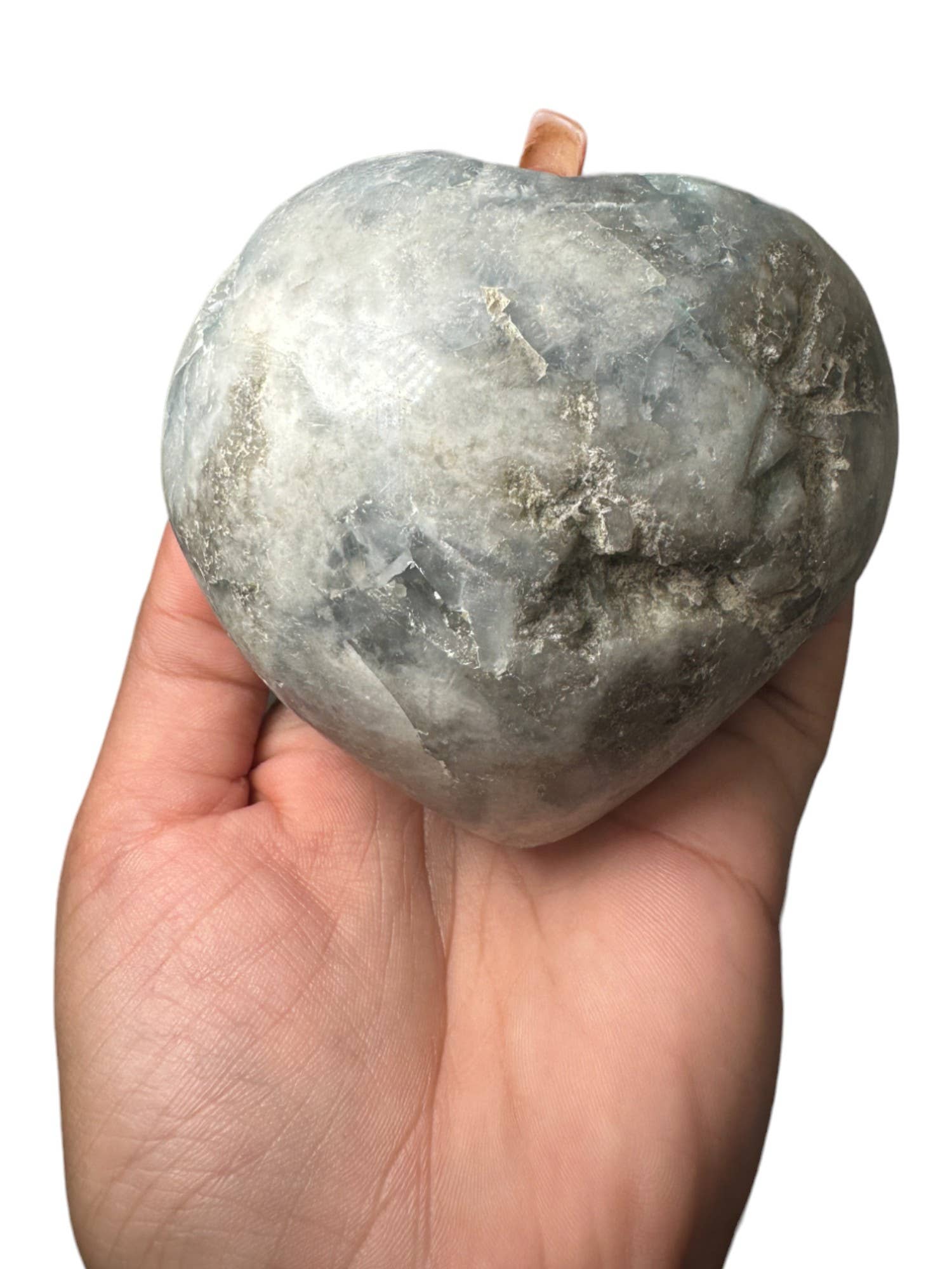 Celestial Avenue – wholesale Spiritual stone/crystal – Celestite Druzy Heart 3