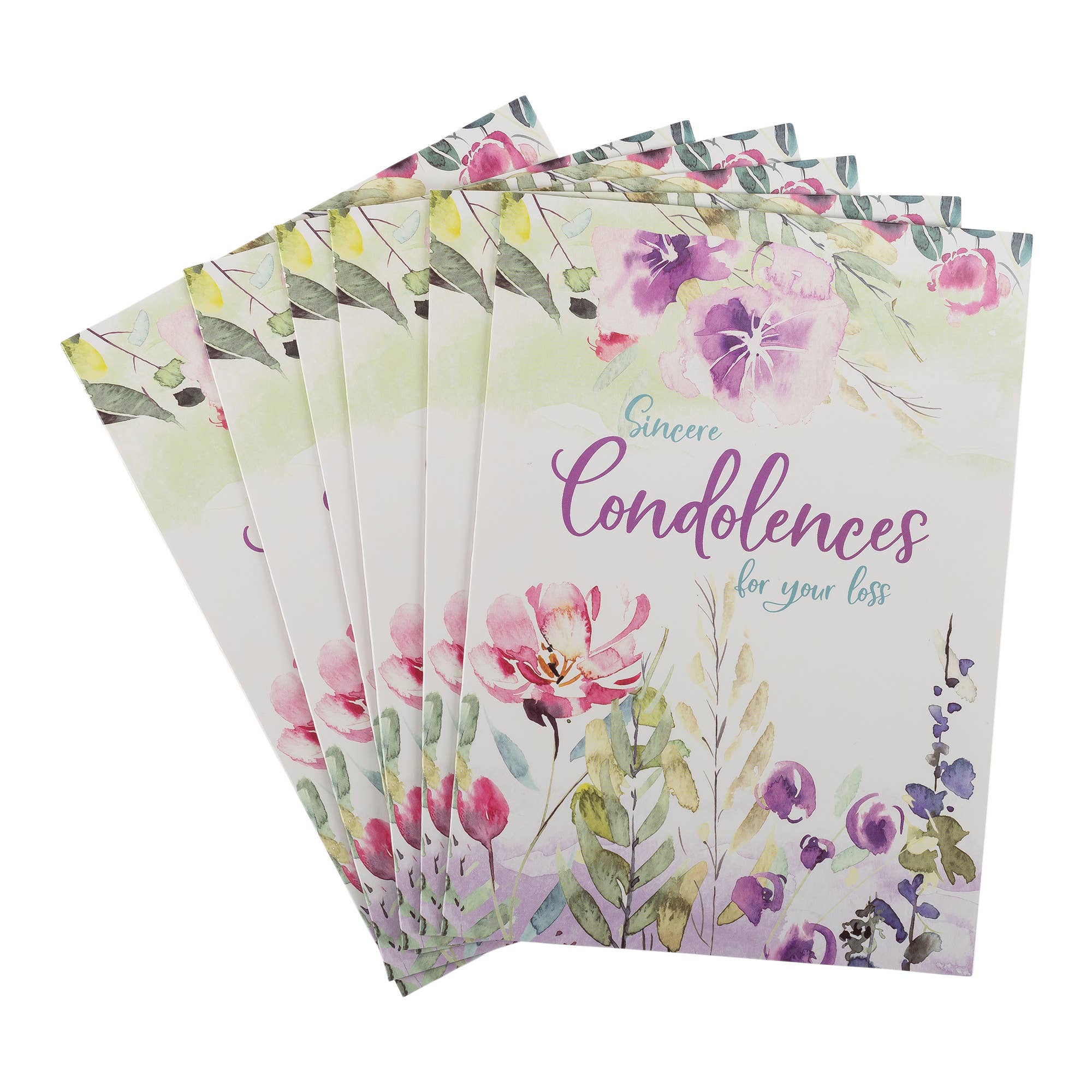 Divinity Boutique - Wholesale Sympathy Card - Single Cards: Condolences Thessalonians 2:16-17 (Set of 6)7