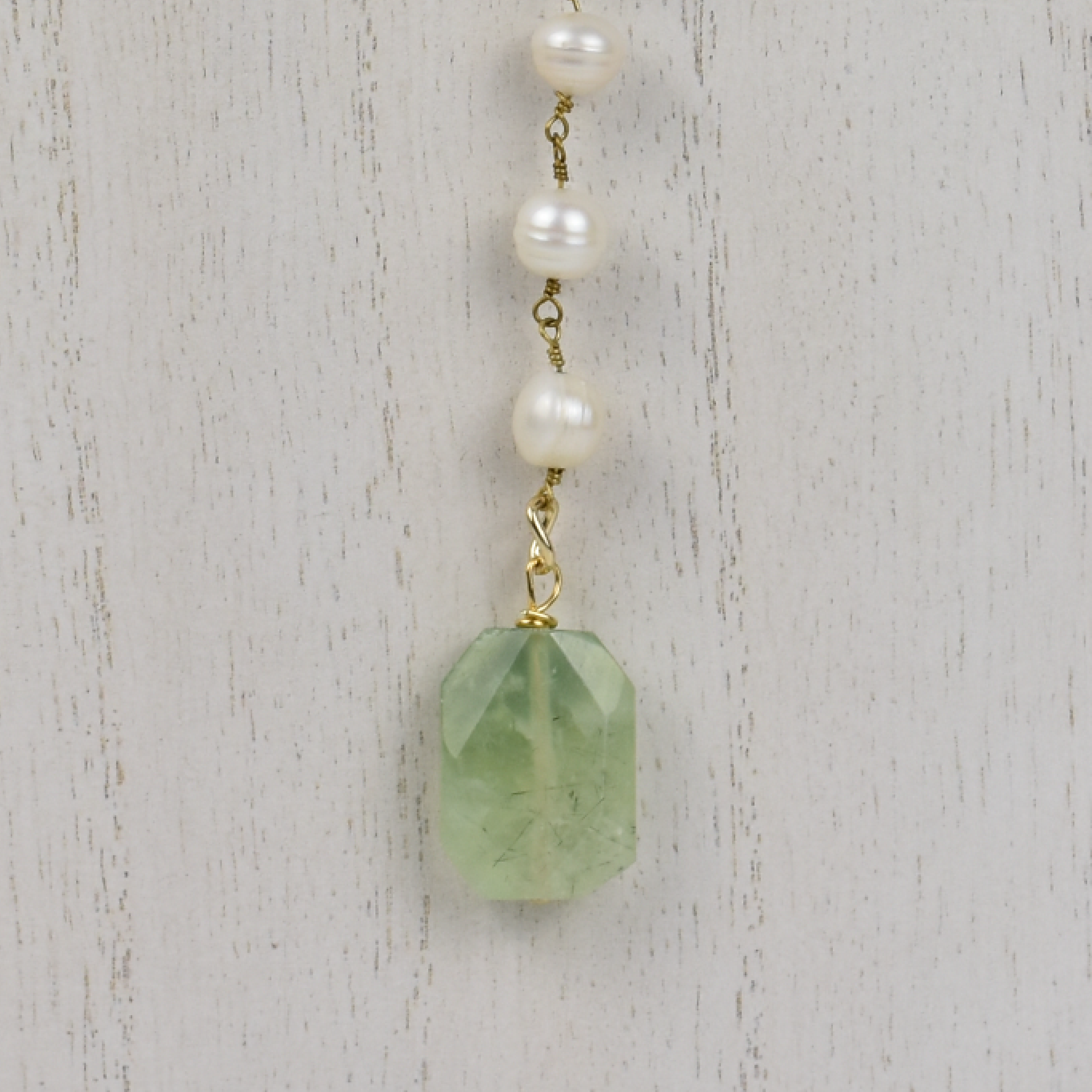 ali & bird jewelry - Wholesale Y-Neck/Lariat Necklace - Pearl & Tourmaline Lariat Necklace2