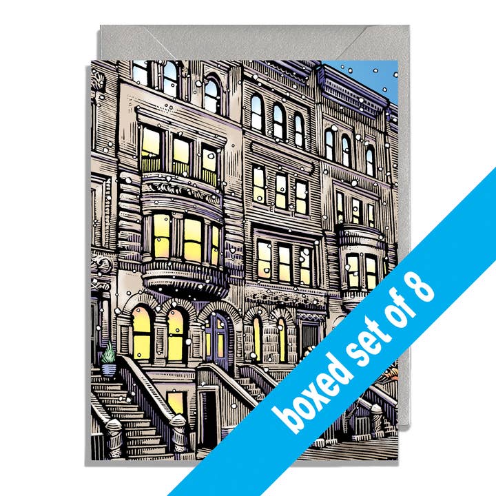 Coffret de vacances, Maison de ville dans la neige pour la vente par Daniel Joseph Durkin Illustrations