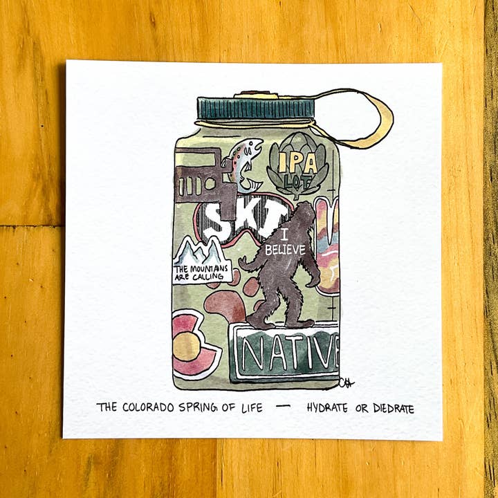 Doodled By Carrie - Wholesale Postcard - Colorado Doodlegram Pack3