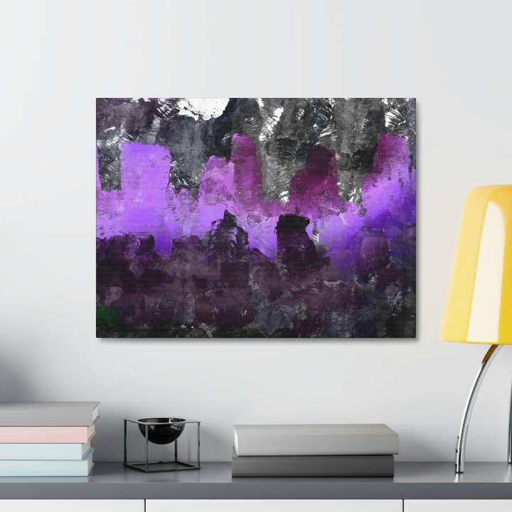 The City That Never Sleeps Art Print Satin Canvas for wholesale by Michelle Hoffmann