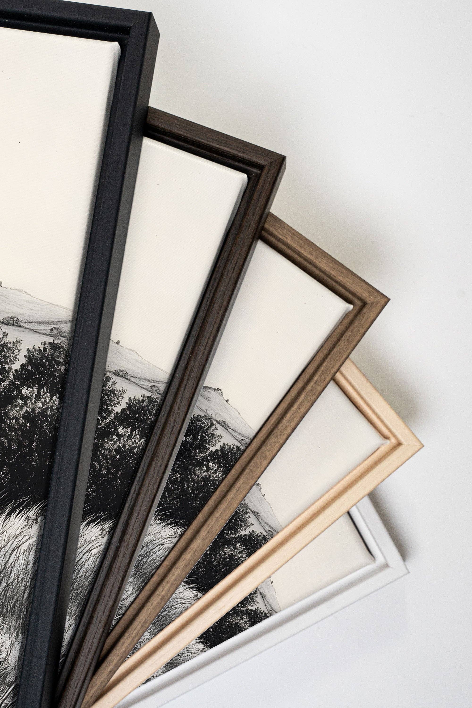 Oleka Canvas - Vente Affiche d'art - DOUCEUR DES COLLINES, oeuvre sur toile imprimée1