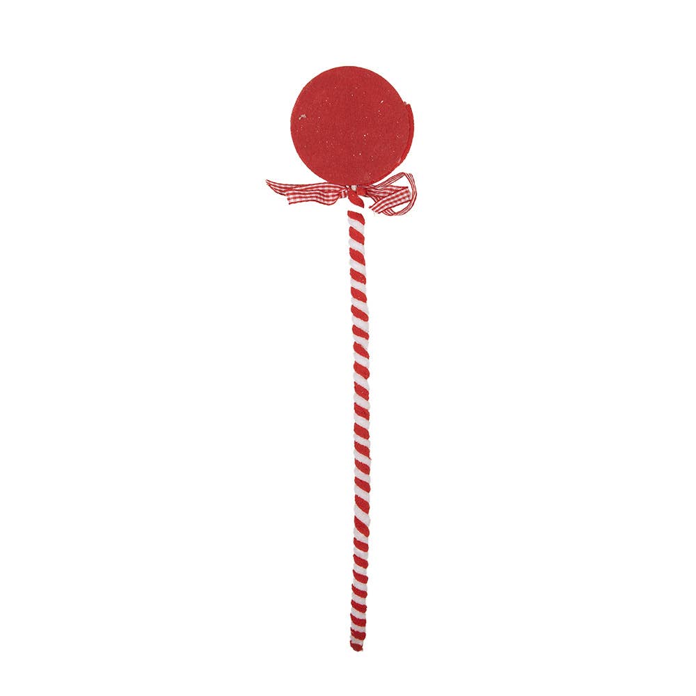 Clayre & Eef – wholesale Decorative figurine – 65851 Christmas Decoration Lollipop 41 cm Red White Plastic1