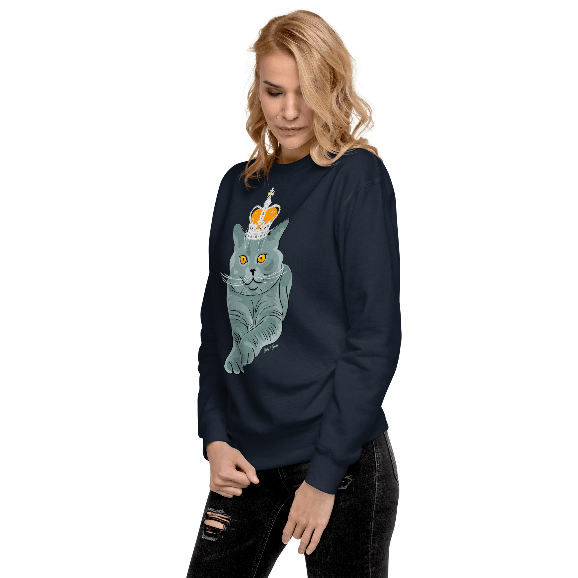Jolly & Goode - Wholesale Graphic Sweatshirt - Women's - British Blue Premium Sweatshirt2