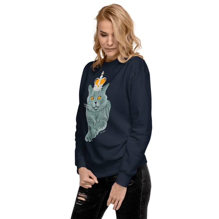 Jolly & Goode - Wholesale Graphic Sweatshirt - Women's - British Blue Premium Sweatshirt2