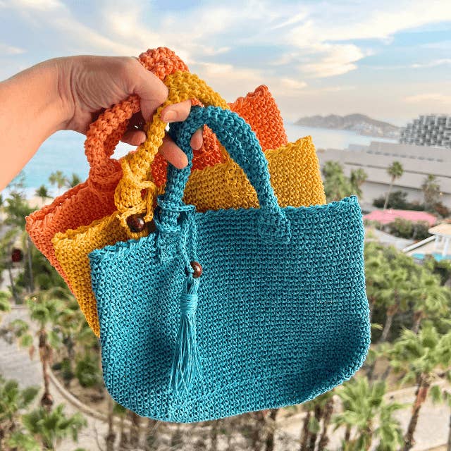 Handwoven Mini Tote Bay Summer Beach Purse for wholesale by Pine & Palm Home