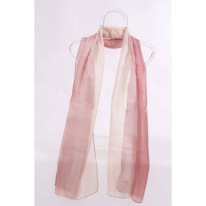 MR Complements - Wholesale Scarf - Women's - Two-tone natural silk scarf7