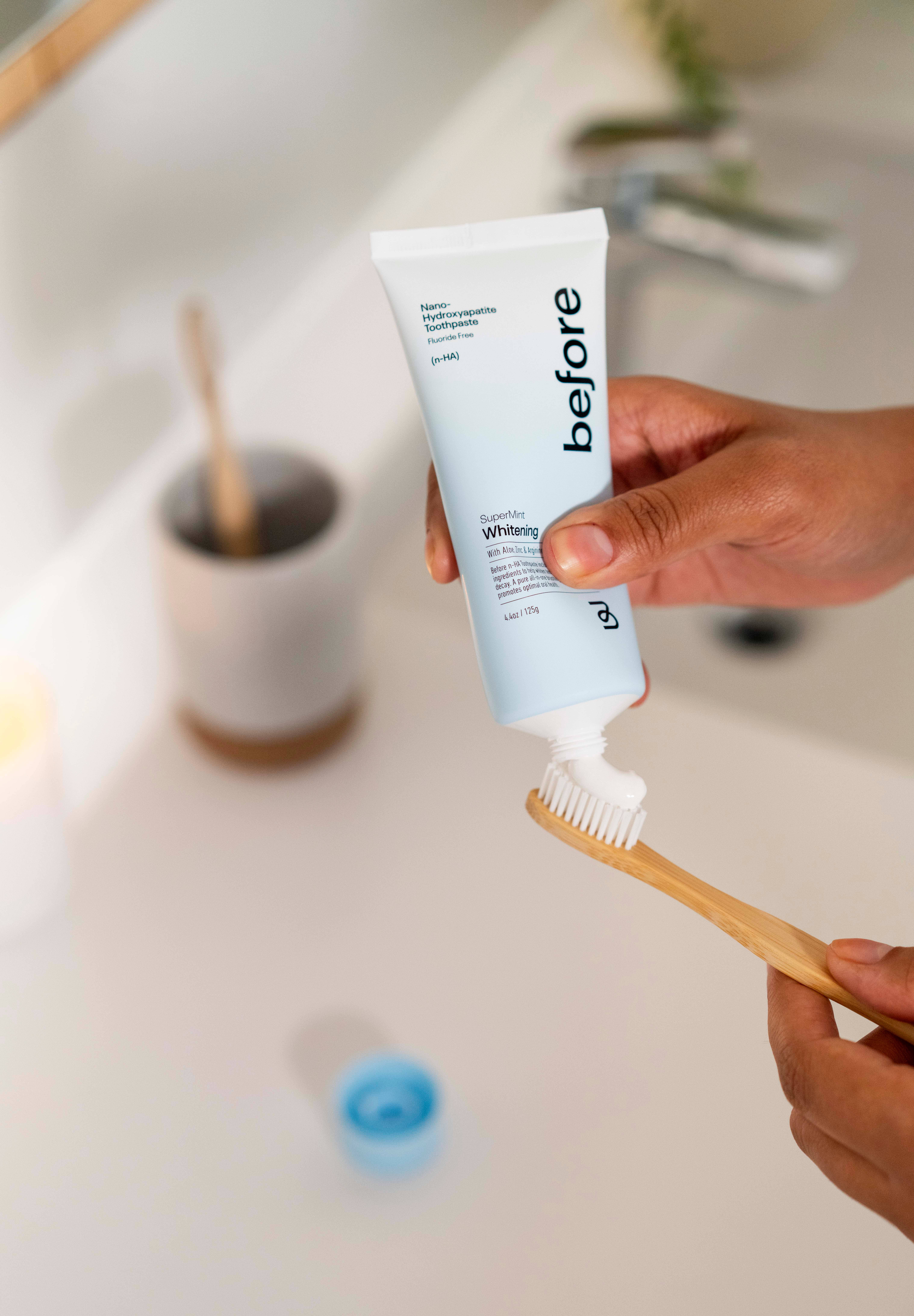 Before - Wholesale Toothpaste - Nano-Hydroxyapatite SuperMint Whitening Toothpaste4