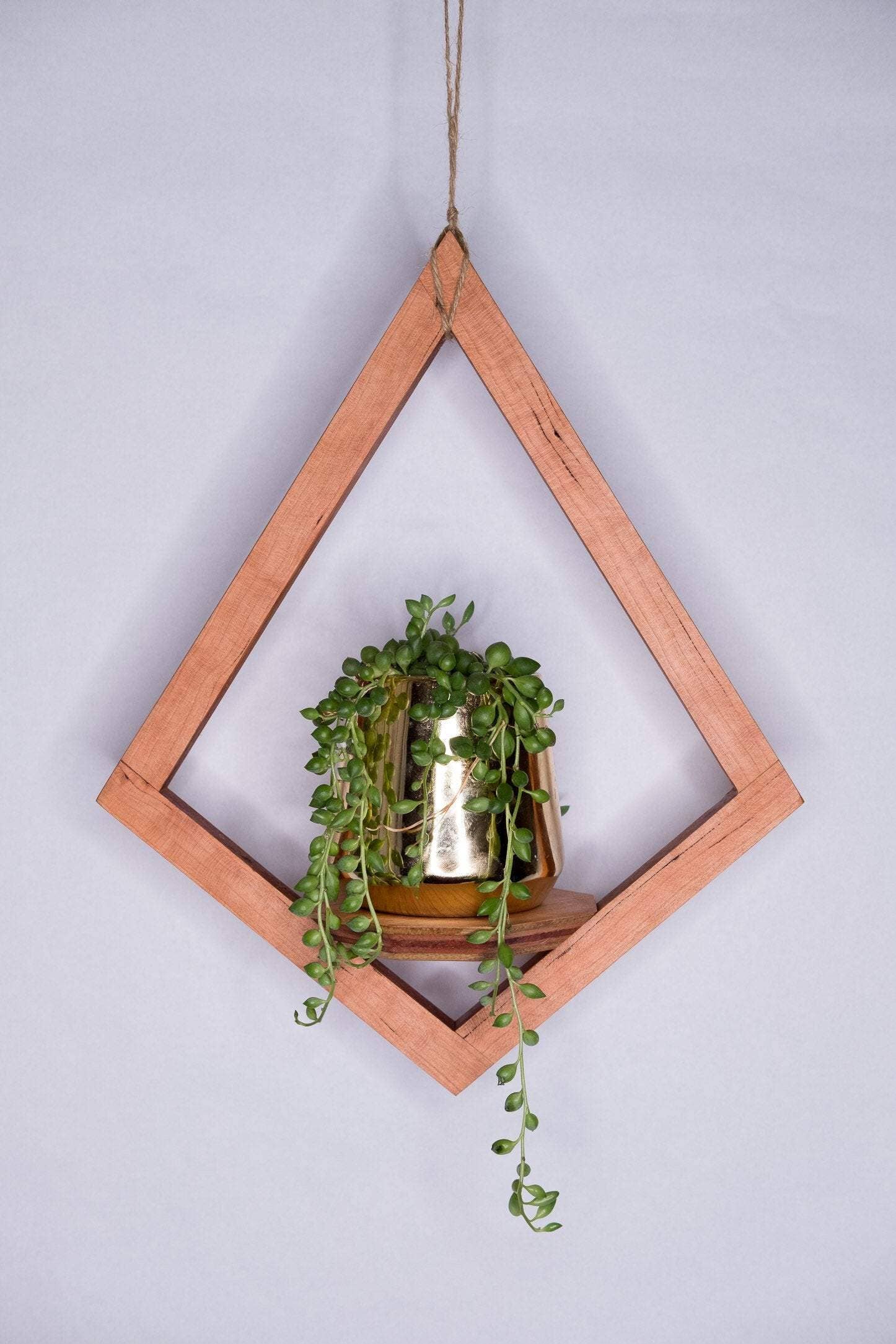Horsemen Co. - Wholesale Hanging Planter - Diamond Wooden Plant Hanger3