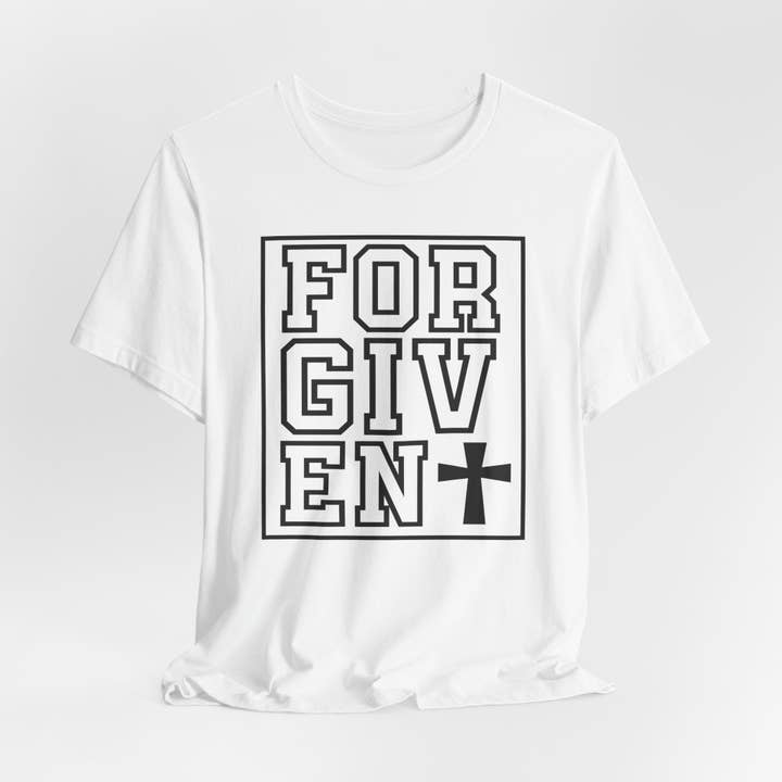 Optime Plus LLC - Wholesale Screen Printed T-Shirt - Unisex - Forgiven | Salvation & Grace Tee17