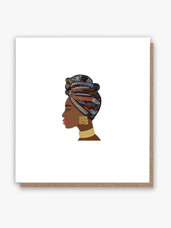 Aztek Headwrap Queen Card 👑 por atacado de All Shades