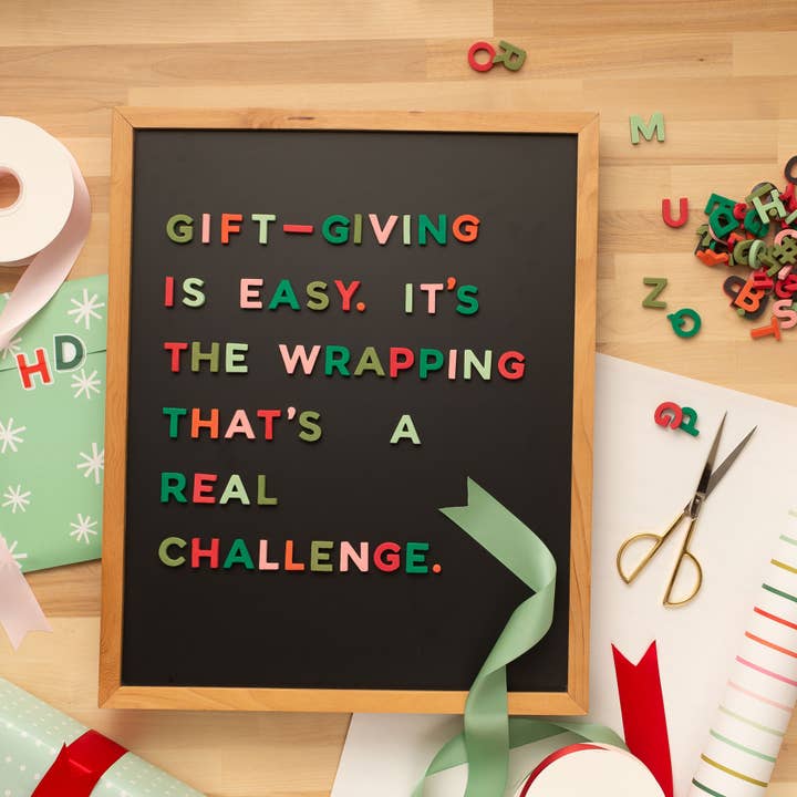 The Type Set Co. - Wholesale Magnet - 1" 200pc Joyful Holiday Rainbow Magnetic Letters