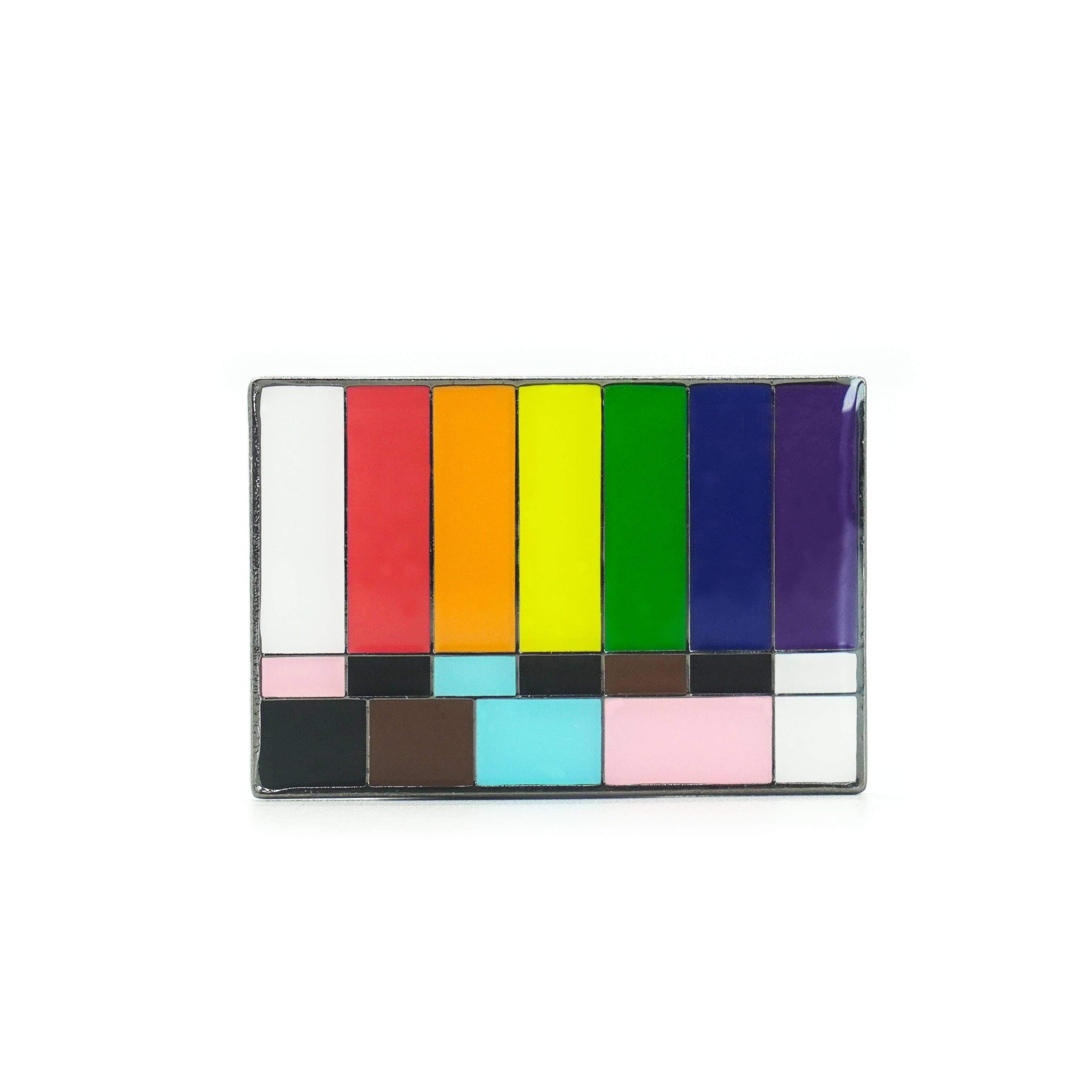 Film Pin Society - Wholesale Lapel Pin/Button - Color Bars and Tone LGBTQ+ Pride Pin 1