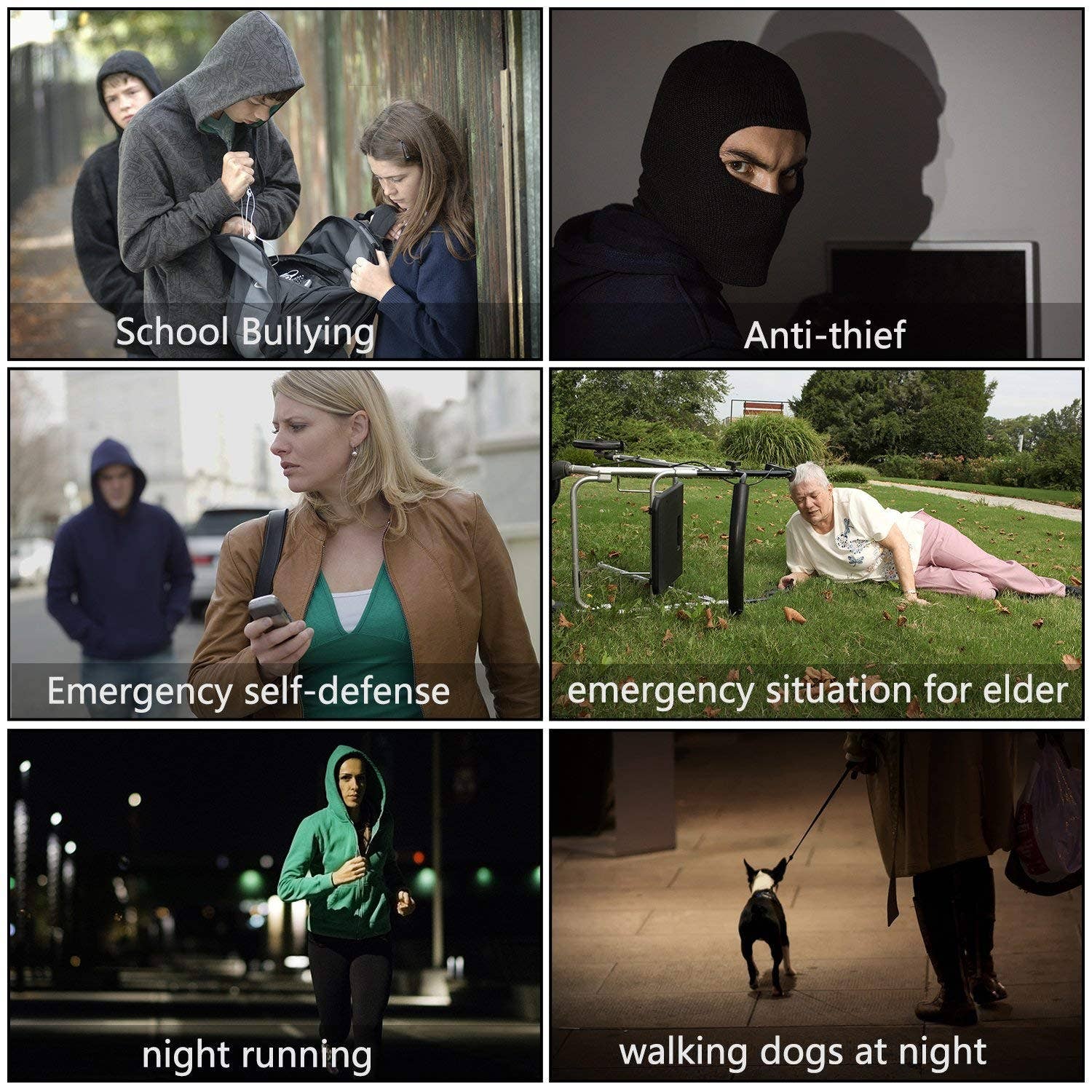 Infinite Basics - Wholesale Keychain – Unisex - Personal Security Alarm Keychain with LED Light12