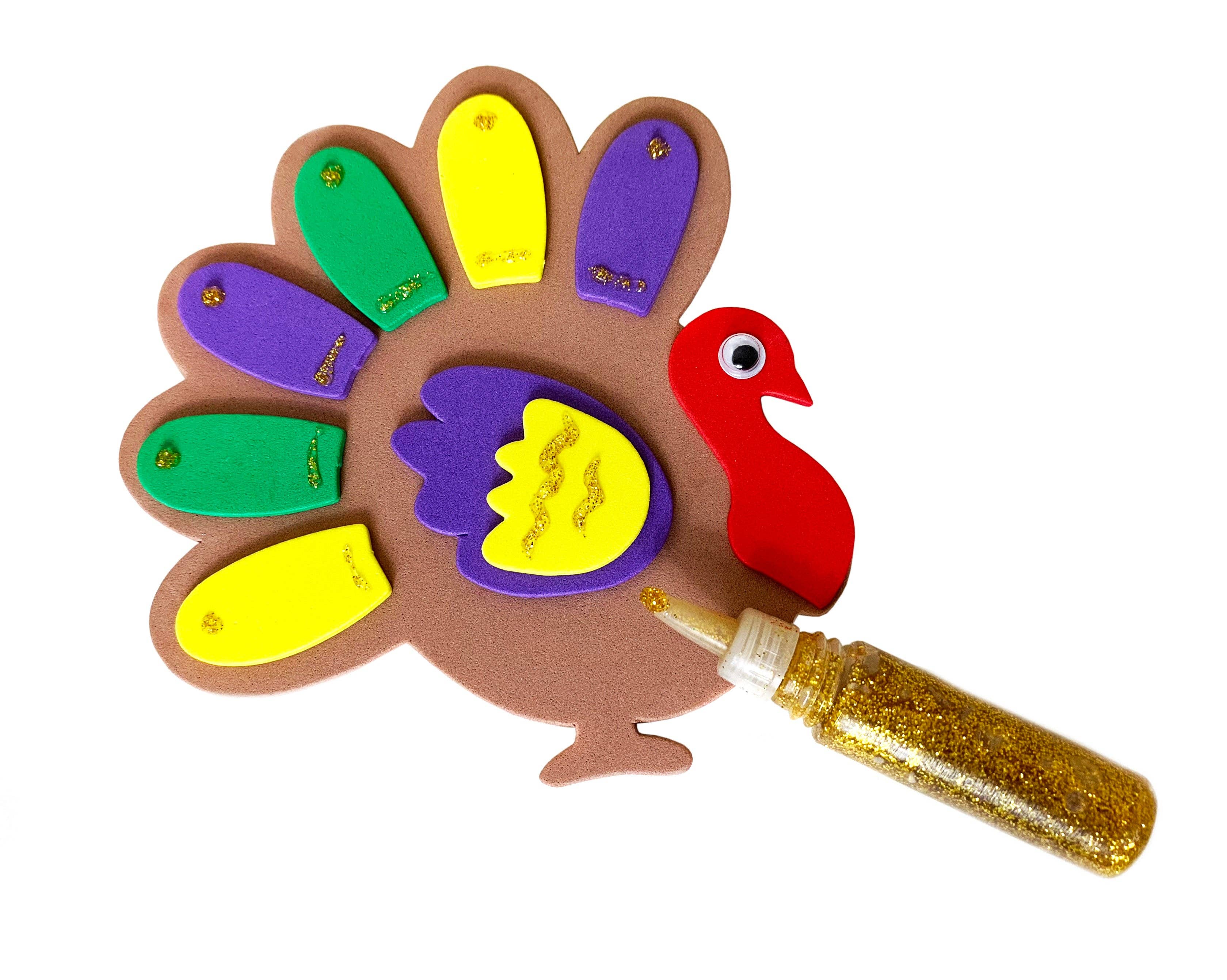 KINREX - Wholesale DIY Craft Kit - Wonderful Thanksgiving Turkey Craft - Thanksgiving Decorations Kit4