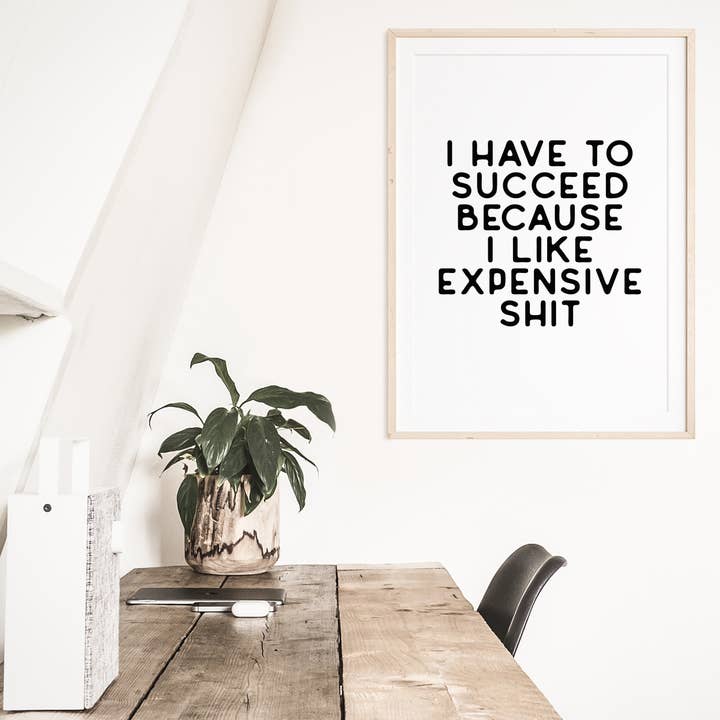 KIKIANDNIM - Wholesale Art Print - Funny Office Wall Art Print | Expensive Shit3