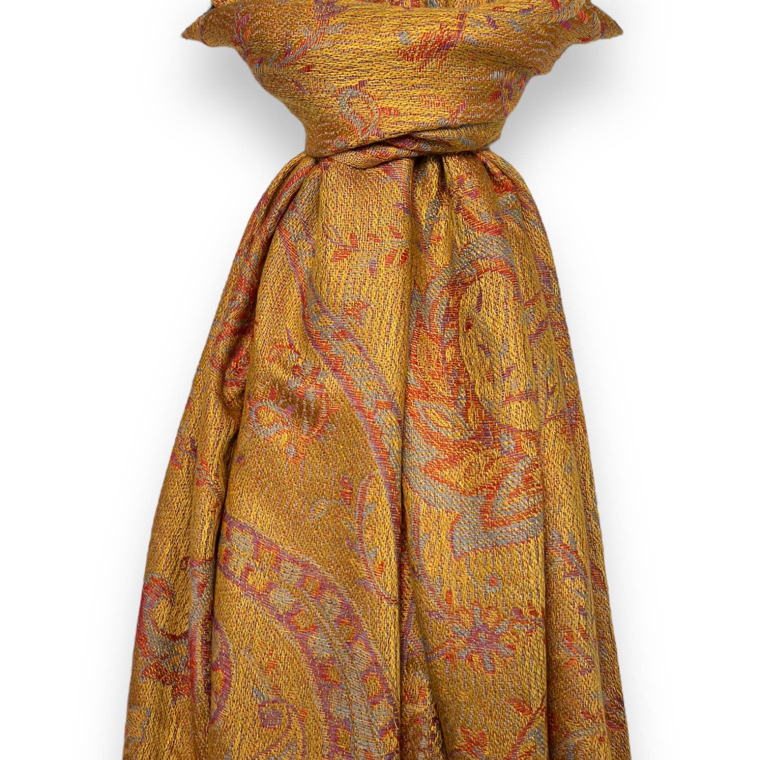 London Scarves - Vendita all'ingrosso Sciarpa - Donna - Pashmina jacquard con stampa paisley e frange22