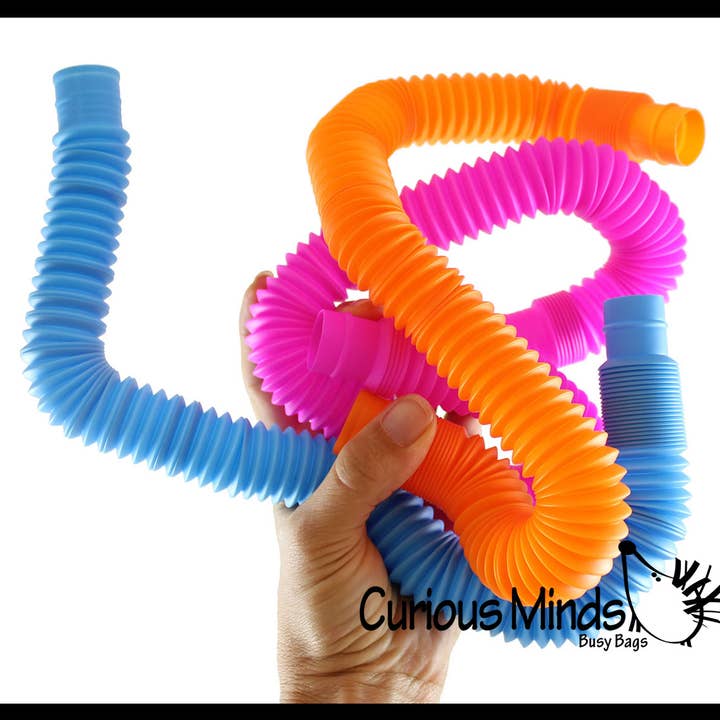 Curious Minds Toys - Wholesale Classic Toy - Kids - 1 Large Pull and Pop Snap Expanding Flexible Accordion Tube2