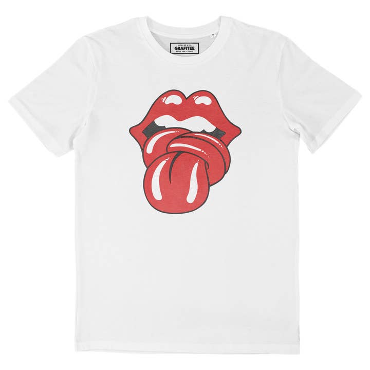 Grafitee - Wholesale Screen Printed T-Shirt - Unisex - The Rolling Tongs Tee - Rock Band Tee0
