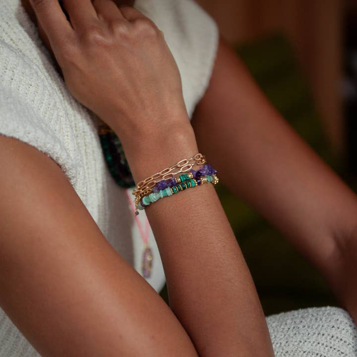 L'Atelier des Dames - Wholesale Beaded Bracelet - Bracelet crunches - MARGAUX1