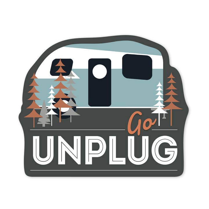 STICKERS Go Unplug, Retro Camper and other Purchase Wholesale unplug. Free Returns & Net 60 Terms on Faire trending on Faire.
