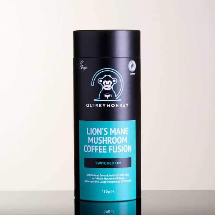 QuirkyMonkey - Wholesale Ground Coffee - QuirkyMonkey Lion’s Mane Mushroom Coffee Fusion 150g (Switc