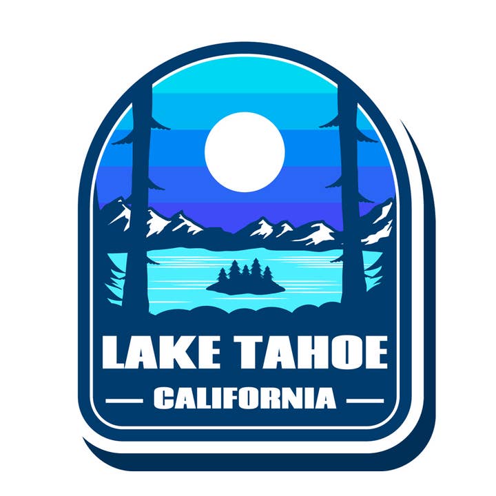 Lake Tahoe California Vinyl Sticker for wholesale by MOJA