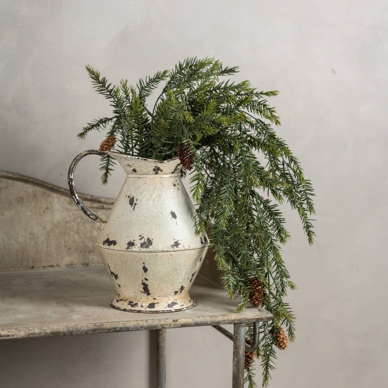 Ragon House - Wholesale Artificial Plant - 34" DRAPING PINE BUSH WITH PINECONES1