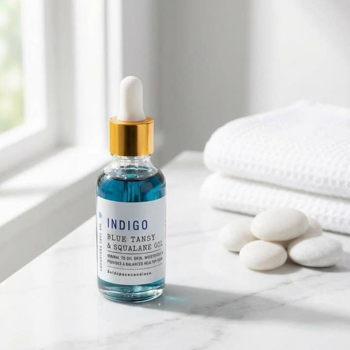Bold Space Candle Co. - Wholesale Facial Oil - Indigo | Blue Tansy & Squalane Face Oil1