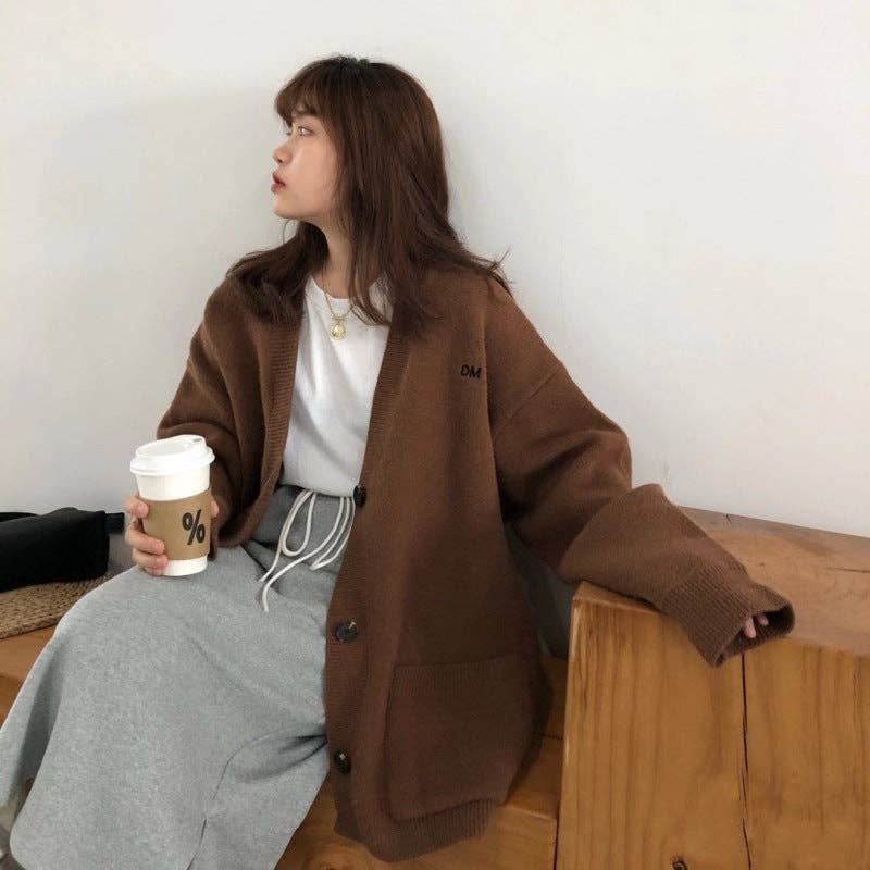 Marayn - Wholesale Cardigan - Women's - Korean Knit Cardigan Chic Embroidered  Cozy11