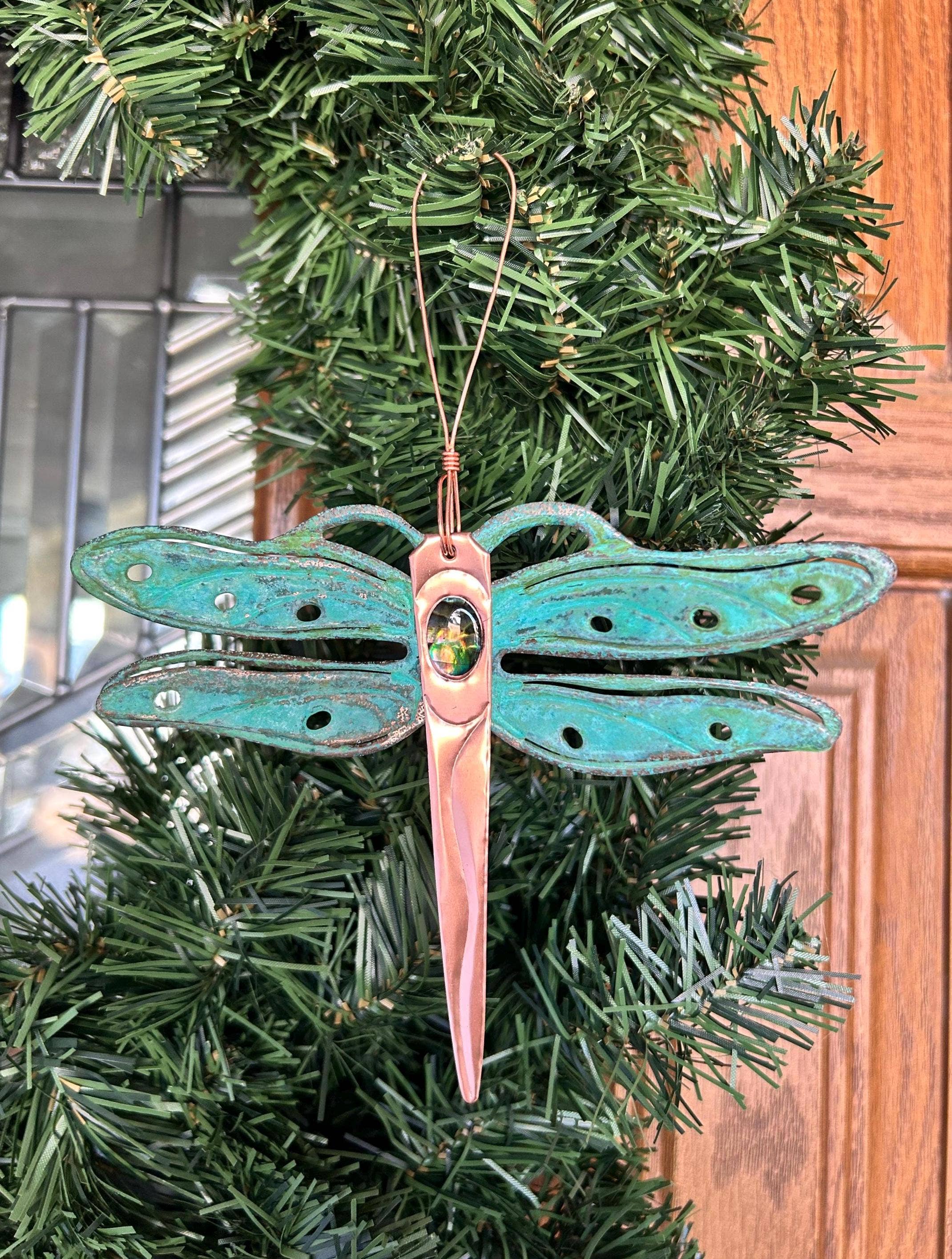 Dos Damas Designs – wholesale Ornament – Dragonfly Copper Christmas Ornament6