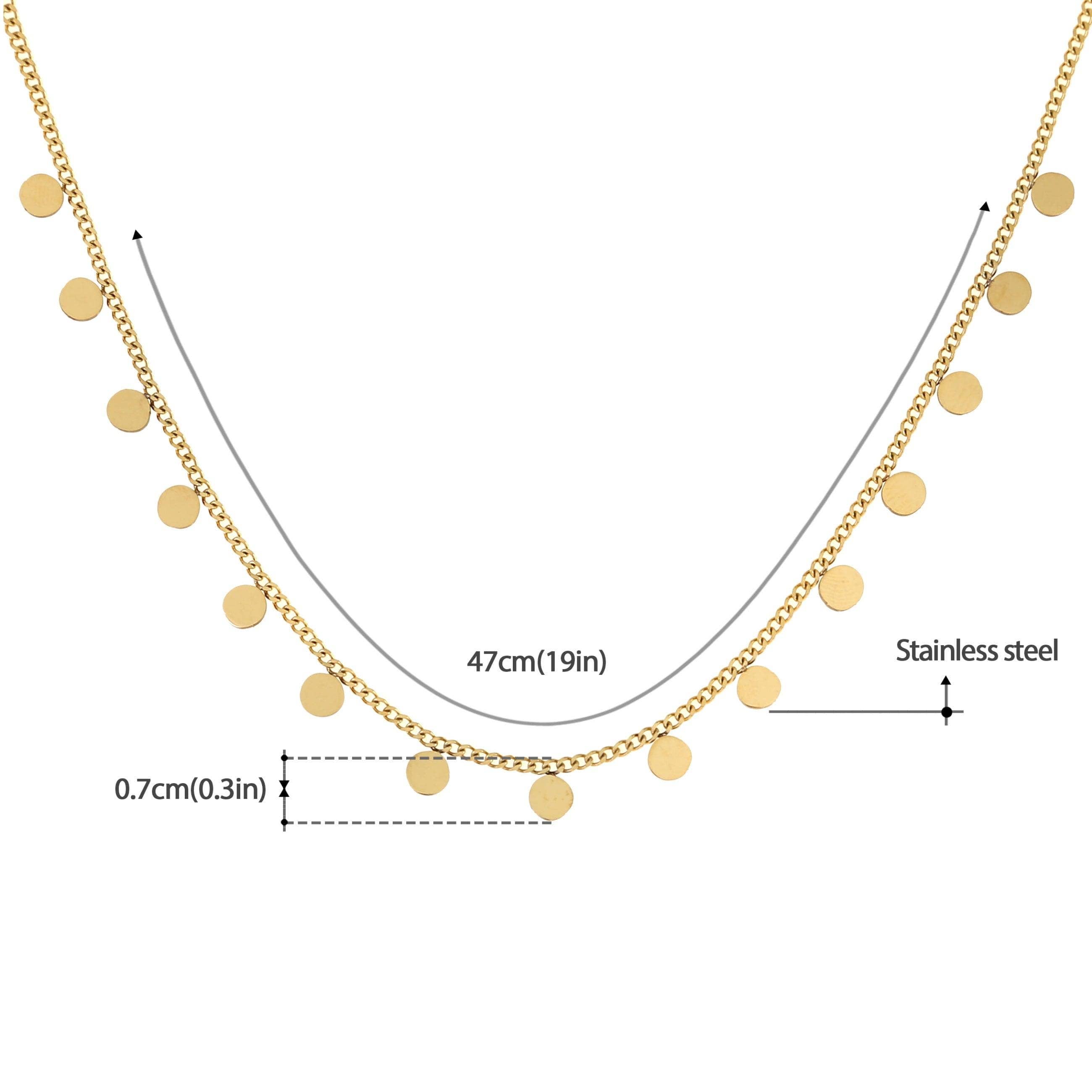 Made By Nami - Vendita all'ingrosso Collane a catena e maglie - Collana con monete | Oro5