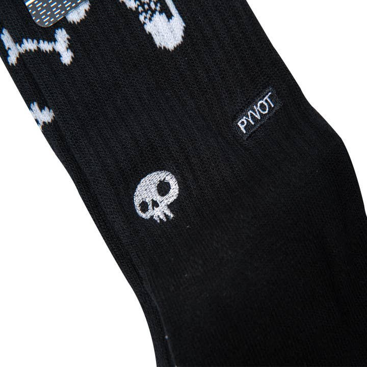 Black Skulls Socks for wholesale on Faire